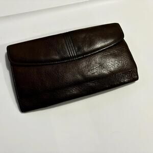 Vintage Buxton Women's Leather Wallet Brown Bifold